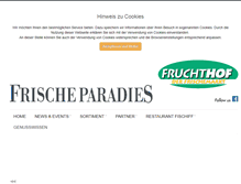 Tablet Screenshot of fruchthof.com